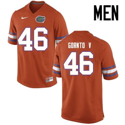 Men's Florida Gators #46 Harry Gornto V NCAA Nike Orange Authentic Stitched College Football Jersey EAY3062EC